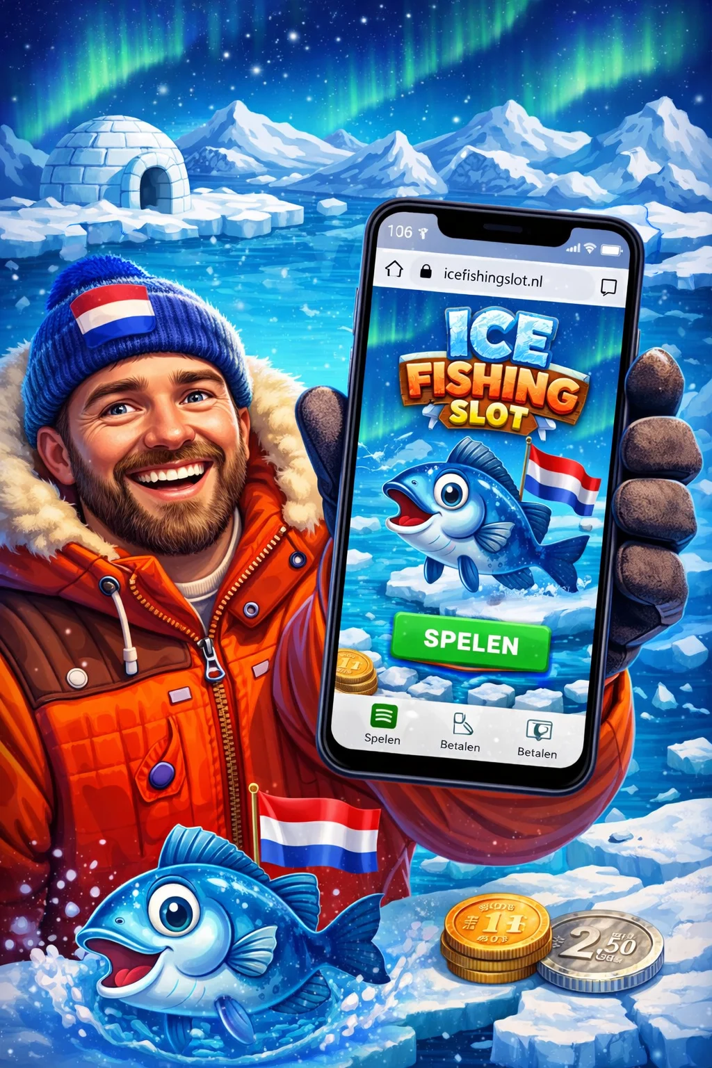Wat is de Ice Fishing game-app?